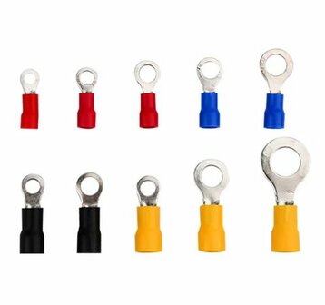 Ringkabelschoenen ge&iuml;soleerd assortiment 102 stuks